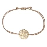 Selfmade Jewelry Armband Damen Roségold Mandala Boho Style Makramee...