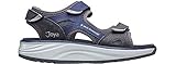 JOYA Komodo Grey/Blue - Sportliche Damen Sandale aus Nubuk und gewachstem...