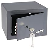 HMF 49216-11 Safe Tresor klein mit Schlüssel, Möbeltresor | 23 x 17 x 17 cm |...