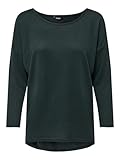 ONLY Damen Onlelcos 4/5 Solid Top Jrs Noos Langarmshirt, Grün (Green Gables...