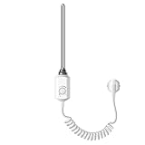 ECD Germany Heizstab 600W Weiß für Badheizkörper, Heizpatrone mit Thermostat...