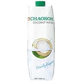 Chaokoh Kokosnusswasser, 100% natürliches Kokoswasser aus Thailand, 1 Liter...