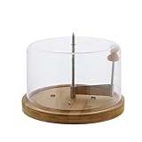 Kesper | Käsehobel mit Haube, Material: Bambus, Kunststoff, Maße: ø 22 cm x...