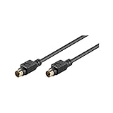 Goobay 50057 S Video Kabel vergoldete Mini DIN Stecker 4 polig S-Videokabel...