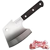 Kitory Hackmesser 15 cm Klinge, Küchenbeil für gefrorenes Fleisch und große...