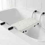 Badewannensitz Senioren, Duschsitz Duschbank für Badewanne, Badebrett mit 2...