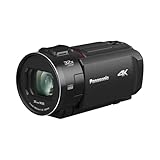 Panasonic HC-VX3E-K 4K-Camcorder, 4K-Video (25p), 25-mm-F1.8-Weitwinkelobjektiv,...