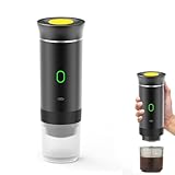 Kaffeemaschine, tragbar, für Reisen, Espressomaschine, wiederaufladbar, 12 V,...