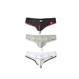 Faringoto Herren-Unterwäsche, niedrige Taille, Nylon, Netzgewebe, atmungsaktiv,...