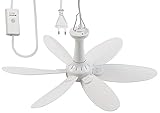 Sichler Haushaltsgeräte Deckenventilator mobil: Mobiler Decken-Ventilator mit 6...