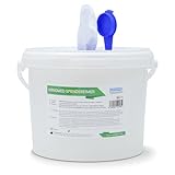 ARNOMED Trockene Desinfektionstücher mit Spendereimer, 140 Dry Wipes zur...