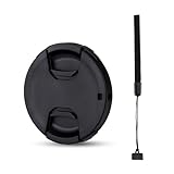 JJC 58mm Objektivdeckel Snap-on Kamera Objektivabdeckung mit Lens Cap Keeper...