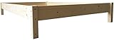 LIEGEWERK Futonbett Bett 120x200 cm Holz Holzbett Massivholzbett Bettgestell...