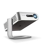 Viewsonic M1+ Portabler LED Beamer (WVGA, 300 Lumen, integrierter Akku, HDMI,...