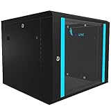 Extralink Serverschrank 19 Zoll 9HE – Netzwerkschrank 600mm Tiefe zur Wand-...