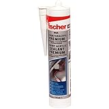 fischer Strukturacryl Premium DSA, körnige Dichtmasse, Riss- & Füllspachtel...