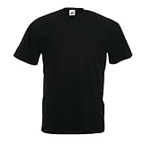 Fruit of the Loom - T-Shirt 'Valueweight T' / Schwarz, XL