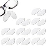 10 Paar Nasenpads Brille Selbstklebend, Airbag Weiche Nasenpads, Antirutsch Pads, Antirutsch Klebend Pad für Brillen und Sonnenbrillen, Klar,3.0mm