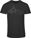 Berg T-Shirt Herren : Walk The Line - Kletter T-Shirt Männer - Geschenk für...