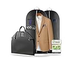 FiRiO® 2 x Premium Kleidersack - BIS 50% DICKERES MATERIAL - Faltbare...