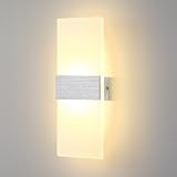 Lightsjoy LED Wandlampe Innen Moderne Wandleuchte up and down Flurlampe Wand...