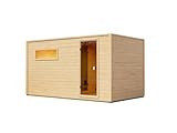 Karibu Gartensauna 396,1x224,9x212,4cm│Außensauna mit Vorraum│mit...