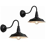 WYQSX 2Pcs Vintage Außenleuchte Landhausstil, IP65 Eisen Innen/Im Freien...