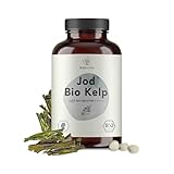 BIONUTRA® Jod Tabletten aus Bio Kelp Braunalgen (600 x 200 mg, 150 µg Jod),...