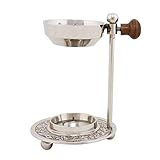 Bitto Weihrauchbrenner Oman silbern Messing vernickelt verstellbar, H 10 cm, Ø...