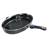 Set Gundel GUSS-FISCHPFANNE INDUKTION mit Glasdeckel, 41 x 27 cm, Höhe 5cm,...
