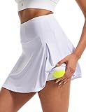 FitsT4 Sports Damen Tennisröcke Hohe Taille Rock Golf Athletisch Laufen Lässig...