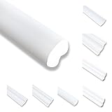50 Meter Deckenleisten Styropor XPS Stuckleisten Abschlussleiste Decke Weiss...