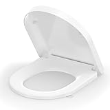 SREWOHS PRO Toilettendeckel mit Absenkautomatik, WC Sitz D Form, Klodeckel...
