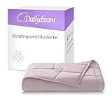 Dailydream Kinder Gewichtsdecke | 104x150 | 3,2 kg | kuschelig rosa | aus 100%...