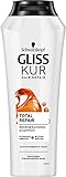 Gliss Kur Shampoo Total Repair (250 ml), Haarshampoo glättet die...