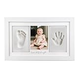 VELLUSTRA Baby Handabdruck und Fußabdruck Set, Gipsabdruck Baby Hand und Fuß...