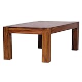 FineBuy Couchtisch PATAN 110 x 60 x 40 cm Holz Massiv, Massiver Wohnzimmertisch...