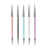 ZEOHBETY Nageldesign-Pinsel, 5 Stück Nageldesign-Liner-Pinsel,...