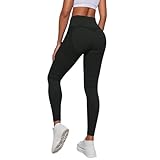 Anti Cellulite Leggings Damen High Waist Elastische Sporthose Lang Blickdicht...