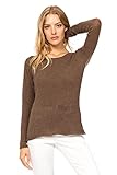Marine Cashmere - O'Neck aus 100% Kaschmir für Damen, Pullover mit...