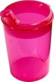 Medi-Inn+ Schnabelbecher Schabeltasse Trinkbecher 250 ml (Farbe: rot, Öffnung:...