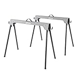 Evolution Power Tools Metall-Sägebock im Doppelpack | Sägepferd Sägehilfe...