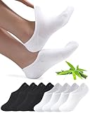 Toes Home Sneaker Socken Damen Füsslinge Herren 8 Paar, Bambus Füßlinge...