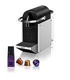 Nespresso De'Longhi Pixie EN127.S Kaffekapselmaschine, zwei Direktwahltasten,...