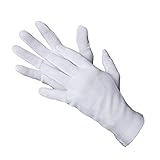 Jah 801 Baumwollhandschuh 12 Paar oekotex leicht weiß Gr. 10