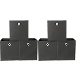 6er Set Aufbewahrungsbox faltbar Ordnungsbox Faltbox Stoff für Regale und...