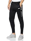 JAKO Unisex Trainingshose Active Hose, Schwarz/Weiß, M EU