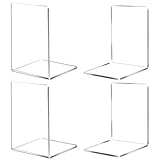 Buchstützen-Set, buchstütze aus 4 transparenten Acrylbuchstützen. Geeignet...