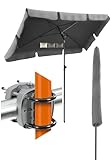 4smile Sonnenschirm Balkon SunnyShade - Sonnenschutz Balkon 3-in-1 SET,...