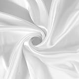 Satin Stoff Meterware 155 Cm X 92 Cm Schwarzer Stoff Schwarz Glänzender Und...